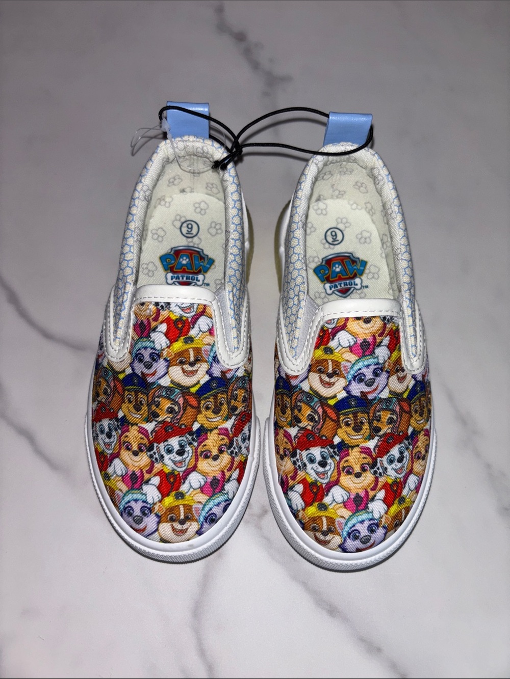 Paw Patrol Kids Slip-On Sneakers with Colorful Character Print